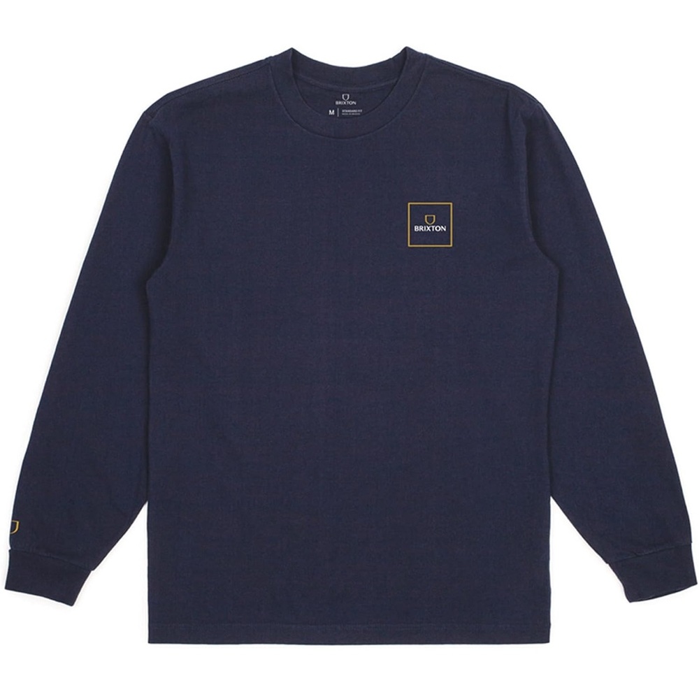 Brixton Men's Dark Blue Long Sleeve Tee